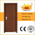 Últimas puertas de madera de PVC sólidas de diseño (SC-P176)